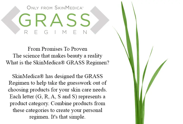 GRASS system from SkinMedica for Arcadia skin care products